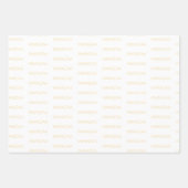 Moderne zachte gele en witte Kwanzaa Inpakpapier Vel (Voorkant)