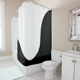 Moderne zachte golf douchegordijn