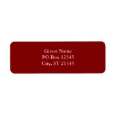 Moderne, zachte lepel etiket (Voorkant)