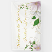 Moderne, zachte roze Vrijgezellenfeest banner (Verticaal)