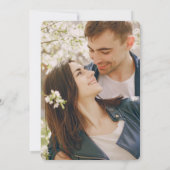 Moderne zachte salie gebladerte omtrek foto bruilo kaart (Achterkant)