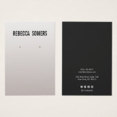 Moderne Zachte Zilveren Veroorzitting Kaart (Voorkant /achterkant)