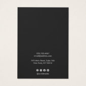 Moderne Zachte Zilveren Veroorzitting Kaart (Achterkant)