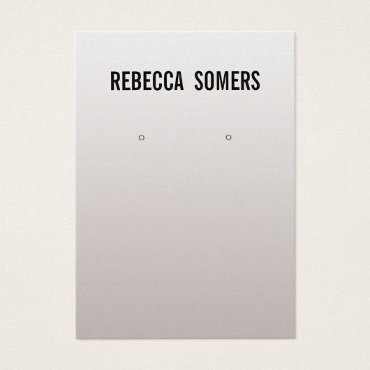 Moderne Zachte Zilveren Veroorzitting Kaart (Voorkant)