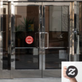 Moderne Zakelijk Logo Bedrijfslogo Raamsticker (Kantoordeur)