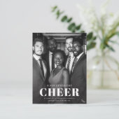 Moderne Zakelijke Bedrijfsfoto Vakantie Briefkaart (Staand voorkant)