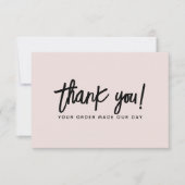 Moderne zakelijke bestelling dank u kaart (Voorkant)