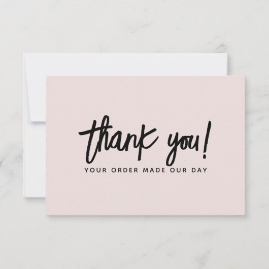 Moderne zakelijke bestelling dank u kaart (Voorkant)