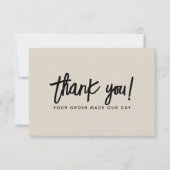 Moderne zakelijke bestelling dank u kaart (Voorkant)