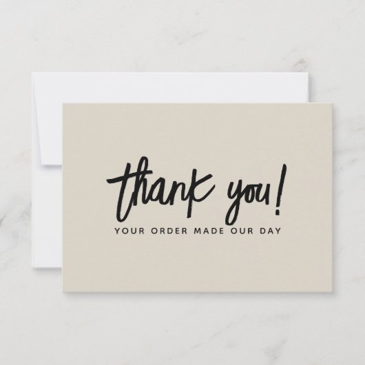 Moderne zakelijke bestelling dank u kaart (Voorkant)