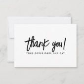 Moderne zakelijke bestelling dank u kaart (Voorkant)