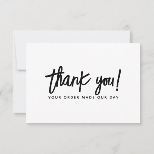Moderne zakelijke bestelling dank u kaart (Voorkant)