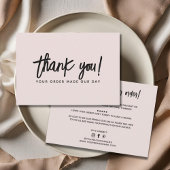 Moderne zakelijke bestelling dank u kaart