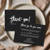 Moderne zakelijke bestelling dank u kaart