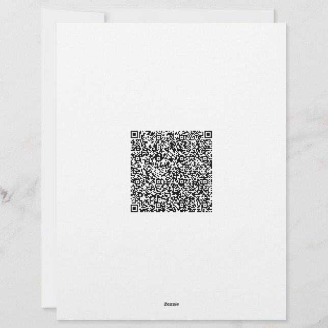 Moderne Zakelijke Briefhoofd met QR-code en Logo (Achterkant)