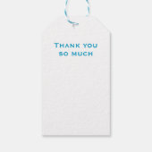 Moderne zakelijke dank cadeaulabel (Achterkant)