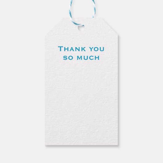 Moderne zakelijke dank cadeaulabel (Achterkant)