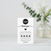 Moderne zakelijke dank voor het invoegen van beste visitekaartje (Staand voorkant)