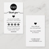 Moderne zakelijke dank voor het invoegen van beste visitekaartje (Voorkant / Achterkant)