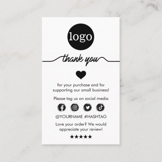 Moderne zakelijke dank voor het invoegen van beste visitekaartje (Voorkant)