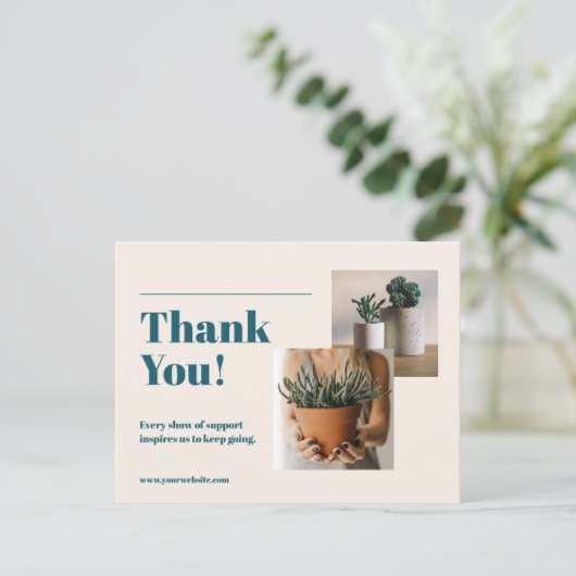 Moderne Zakelijke Dankbetuiging voor Fotografen Briefkaart (Staand voorkant)