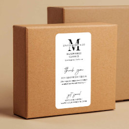 Moderne Zakelijke Dankjewel Productdoos Zegel Labe Etiket