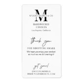 Moderne Zakelijke Dankjewel Productdoos Zegel Labe Etiket (Voorkant)