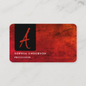 Moderne zakelijke elegant Dark Texture Paars Busin Visitekaartje (Voorkant)