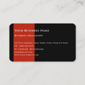 Moderne zakelijke elegant Dark Texture Paars Busin Visitekaartje (Achterkant)