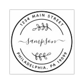 Moderne zakelijke familie bruiloft rubberstempel (Afrduk)