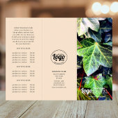 Moderne zakelijke foto & Logo Trifold Brochure