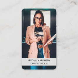 Moderne zakelijke foto van professionele nieuwsgie visitekaartje