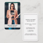 Moderne zakelijke foto van professionele nieuwsgie visitekaartje (Voorkant / Achterkant)
