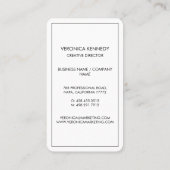 Moderne zakelijke foto van professionele nieuwsgie visitekaartje (Achterkant)