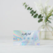 Moderne zakelijke holografische klant klantenkaartje (Staand voorkant)