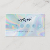 Moderne zakelijke holografische klant klantenkaartje (Voorkant)