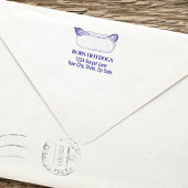 Moderne Zakelijke Hot Dog Aangepast adres Zelfinktende Stempel