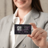 Moderne Zakelijke Kaart met Eigen Logo en QR-code Visitekaartje