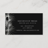 moderne zakelijke kaart met fractale ster visitekaartje (Achterkant)