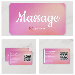 Moderne Zakelijke Kaart Sjablonen voor Massagether Visitekaartje