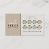 Moderne zakelijke kaart voor afkorting op zakelijk klantenkaartje (Voorkant)