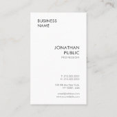 Moderne zakelijke kaarten Eenvoudig en elegant Visitekaartje (Achterkant)