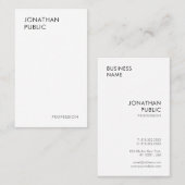 Moderne zakelijke kaarten Eenvoudig en elegant Visitekaartje (Voorkant / Achterkant)