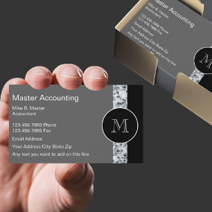 Moderne Zakelijke Kaarten voor Accountants Visitekaartje