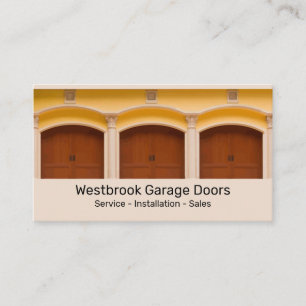 Moderne Zakelijke Kaarten voor Garagedeuren Visitekaartje