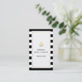 Moderne zakelijke kaarten voor onroerend goed visitekaartje (Staand voorkant)