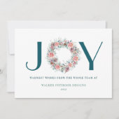 Moderne zakelijke kerst met feestdagen feestdagenkaart (Voorkant)