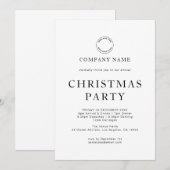 Moderne zakelijke kerstfeestdag kaart (Voorkant / Achterkant)