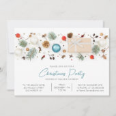 Moderne zakelijke kerstfeestminimalistische beelde kaart (Voorkant)