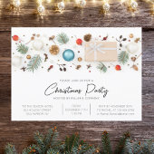 Moderne zakelijke kerstfeestminimalistische beelde kaart